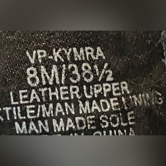 Vince Camuto black suede lace up side zip heeled boots. Size 8 - Picture 6 of 8